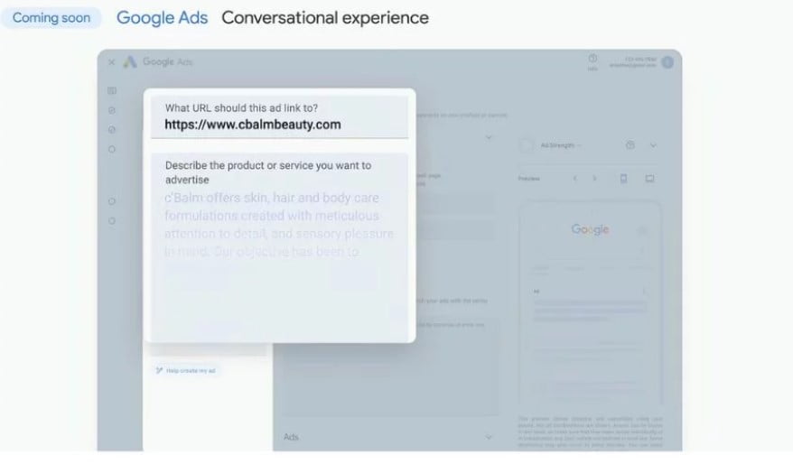 Construindo campanhas no Google Ads com IA conversacional